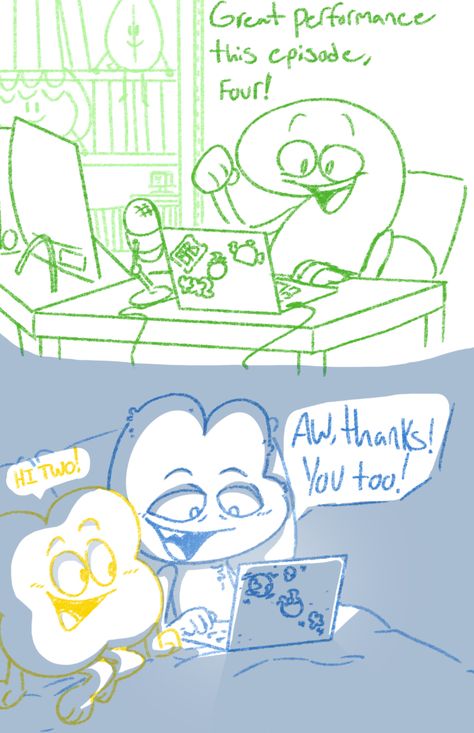 Object Show Fanart, Theodd1sout Comics, Four And X, Boyfriends Be Like, Objects Show, Random Doodles, Cursed Objects, Four X, Cartoon Ships