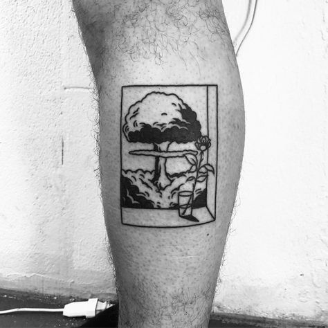 Nuke Tattoo, Chernobyl Tattoo Design, Nuclear Explosion Tattoo, Nuclear Tattoo, Explosion Tattoo, Nuclear Explosion Art, Nuke Explosion, Nuclear Explosion, Related Tattoos