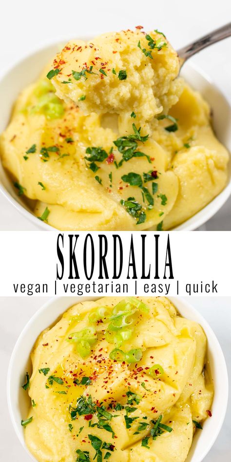 Easter Breakfast Side Dishes, Dairy Free Greek Recipes, Greek Vegetarian Recipes, Vegan Mediterranean Recipes, Greek Sides, Greek Veggies, Skordalia Recipe, Vegetarian Greek Recipes, Vegan Easter Dinner