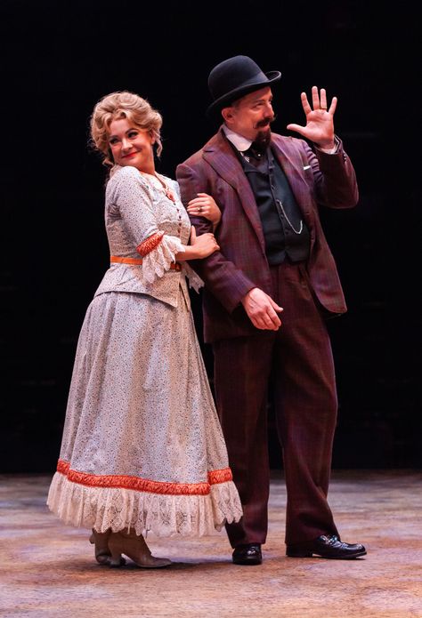 Ashley Arcement as Gertie Cummings and Jeff Skowron as Ali Hakim in OKLAHOMA! produced by Broadway At Music Circus at the Wells Fargo Pavilion June 25-30. Photo by Charr Crail. Oklahoma Costumes, Newsies Jr, Randy Castillo, Oklahoma Musical, Musical Aesthetic, Jeremy Davis, An American In Paris, Sweet Charity, The Last Ship