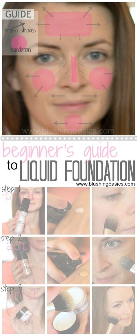 application makes all the difference! how to // apply liquid foundation #blushingbasics Makeup Tutorial Foundation Flawless Face, Foundation Tutorials, Teknik Makeup, Foundation Routine, Makeup Tutorial Foundation, Foundation Application, Mascara Tips, Makeup Tricks, Makeup Tutorial For Beginners