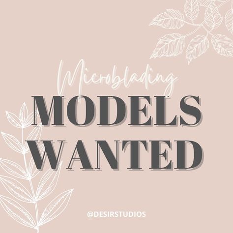 Microblading Models Needed Post, Microblading Studio Ideas, Shading Guide, Brow Tattoo, Models Needed, Insta Bio, Models Wanted, Model Call, Permanent Makeup