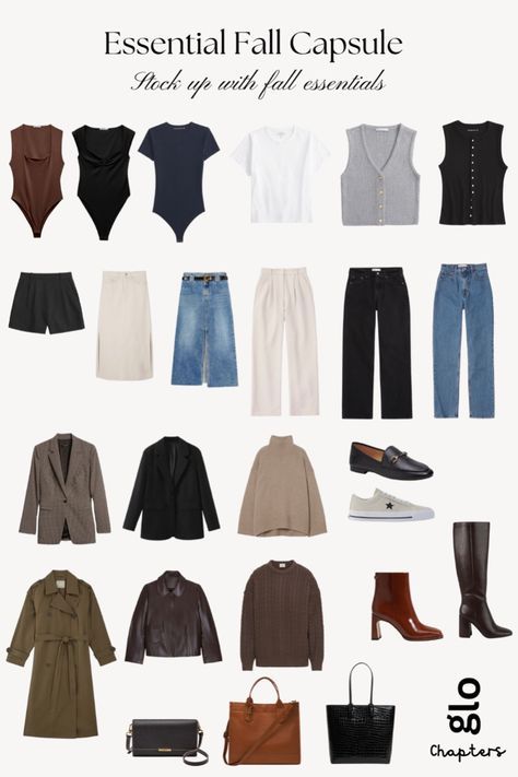 Woman Fall Capsule Wardrobe, Late 20s Capsule Wardrobe, Traveling Capsule Wardrobe, Paris In The Fall Outfits, Fall New England Outfits, Simple Cold Weather Outfits, Essential Wardrobe Pieces Woman, Classic Style Women Outfits, Style Aesthetics Types