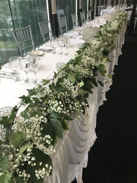 Zonzo Wedding, Marquee Flowers, Table Florals, Pew Ends, Wedding Marquee, Bridal Table, Marquee Wedding, Long Table, Wedding Florals