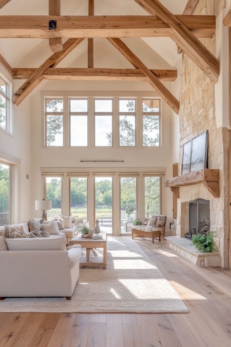 Country Decor Ideas: Bringing Rustic Charm to Every Room – Everyday Inspo Country House Style Interior, Country House Windows, Cottage House Vibes, Luxury Country Homes Interior, Timber Frame Homes Interior, Future Life Country, Country Houses Interiors, Country Side House Interior, Country House Inside