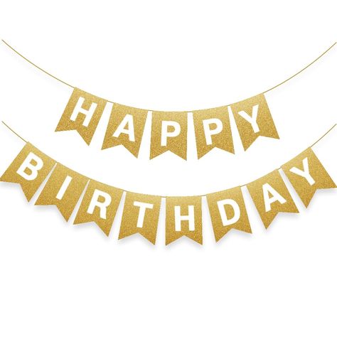 PRICES MAY VARY. PACKAGE INCLUDE: 1 Happy Birthday Banner in Gold Glitter color with Foil Letter. Versatile for Every Age: No matter your age, our Birthday Banner Sign is perfect for everyone's birthday! Ideal Birthday Decorations for Women & Birthday Decorations for Men. A Birthday Party must! It's one size fits all, our Birthday Party Supplies will look amazing in any spot. (Gold Happy Birthday Banner) REAL GLITTER ADDS REAL SPARKLE TO YOUR PARTY : Meticulously hand designed, we made sure our Gold Happy Birthday Banner, Birthday Decorations For Women, Gold Happy Birthday, Birthday Decorations For Men, Happy Birthday Signs, Mens Birthday Party, Anniversary Funny, Funny Birthday Gifts, Happy Birthday Banner