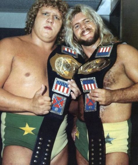 Terry Gordy & Michael Hayes, NWA National Tag Team Champions (Georgia) Awa Wrestling, Nwa Wrestling, Wrestling Pictures, Wwe Tag Teams, Wwe Tna, Wrestling Stars, Pro Wrestler, Wrestling Superstars, Tag Team