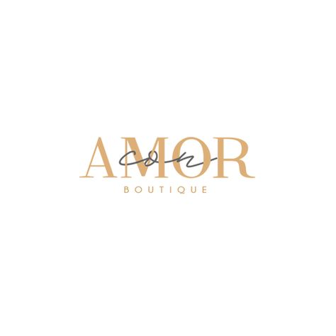 Amore Logo Design, Swimwear Branding, Boutique Names, Boutique Logo Design, Publication Instagram, Boutique Decor, Make Your Logo, Love Logo, Boutique Logo