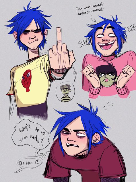 2d From Gorillaz, 2d Gorillaz X Yn, Gorrilaz Fanart, 2d Gorillaz Fanart, Gorillaz Pfp, Gorillaz Art Style, Gorillaz Murdoc, 2d And Murdoc, Gorillaz 2 D