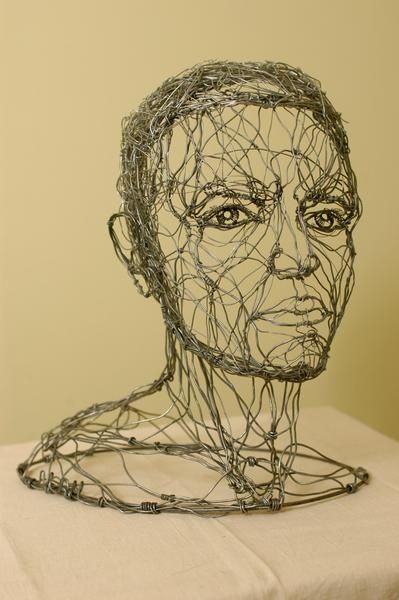 wire sculpture | Wire Sculptures trending ideas on Pinterest | Wire art sculpture, Wire ... Wire Art Portrait, Wire Bust Sculpture, Wire Head Sculpture, Wire Plaster Sculpture, Wire Art Face, Wire Self Portrait Sculpture, Wire Self Portrait, Wire Face Sculpture, Wire Portraits Faces