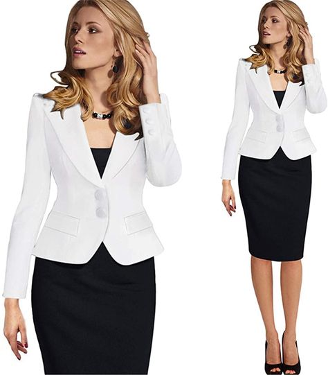 Clothes For Women In 30's, Blazer Plus Size, Elegant Blazers, Work Blazer, Plus Size Blazer, Outwear Jackets, Wear To Work, Solid Clothes, Work Attire