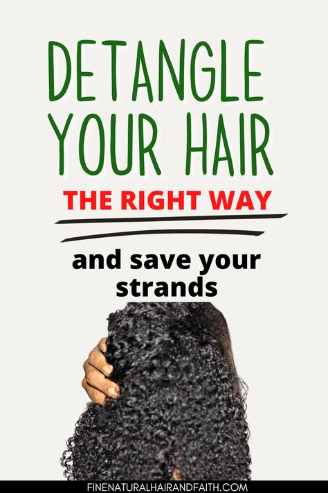 Detangler For Curly Hair, How To Detangle Hair After Braids, Best Way To Detangle Matted Hair, How To Untangle Matted Hair, How To Get Matted Hair Untangled, Best Detangler For Matted Hair, How To Untangle Hair, Detangling Curly Hair, How To Detangle 4c Natural Hair