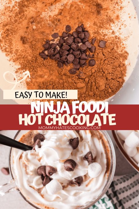 Make a great drink this winter to share with this Ninja Foodi Hot Chocolate, easy to make right in the pot of your multi-cooker! Recipes For Ninja Possible Cooker Pro, Possible Cooker Recipes, Ninja Foodi Possible Cooker Recipes, Ninja Slow Cooker Recipes, Ninja Foodi Possible Cooker Pro Recipes, Possible Cooker Pro Recipes, Ninja Slow Cooker, Ninja Foodi Pressure Cooker Recipes, Ninja Foodi Possible Cooker