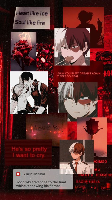 mha, my hero academia, todoroki shoto, anime, wallpaper, Lockscreen, red aesthetic, dark, rose Dark Red Anime Background, Cute Red Wallpapers Aesthetic, Red Asthetics Wallpaper, Todoroki Aesthetic, Todoroki Wallpaper, Make A Wallpaper, My Hero Academia Todoroki, Hero Academia Todoroki, Anime Red Hair