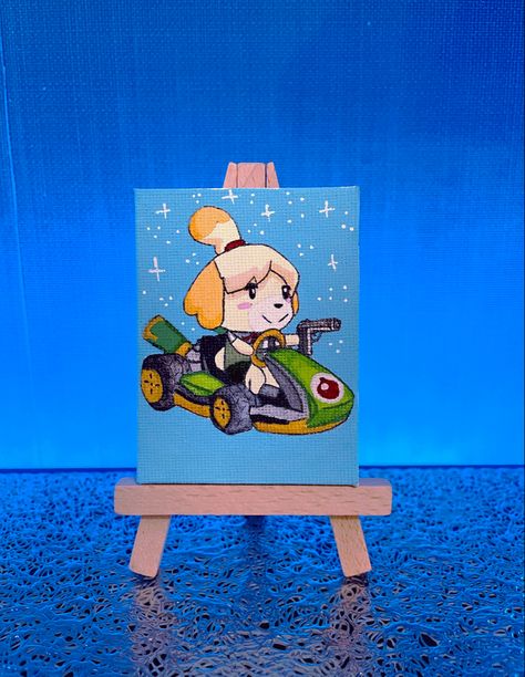 Animal crossing Fan art / mini canvas art #minicanvaspainting #acrylicpainting #animalcrossing #isabelle #animalcrossingfanart #minipainting #smallcanvas #acrylicpainting #acrylic #cutepainting #animalcrossingfanart #mariokartfanart #mariokart #animalcrossing #kart #isabelle #isabellefanart #shizue #videogames #videogamefanart #shihtzu #mariokart8 #socialsimulationgame #racegame #funnyart #kawaiiart Animal Crossing Painting, Isabelle Animal Crossing, Animal Crossing Fan Art, Video Game Fan Art, Cute Paintings, Small Canvas, Mini Canvas Art, Mini Canvas, Mini Paintings