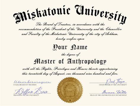 Propnomicon: Miskatonic University Diploma Creepy Fonts, Halloween Fonts Alphabet, Creepy Font, Broken Status, Miskatonic University, Cartographers Guild, Call Of Cthulhu Rpg, Fonts Handwriting Alphabet, Paper Props