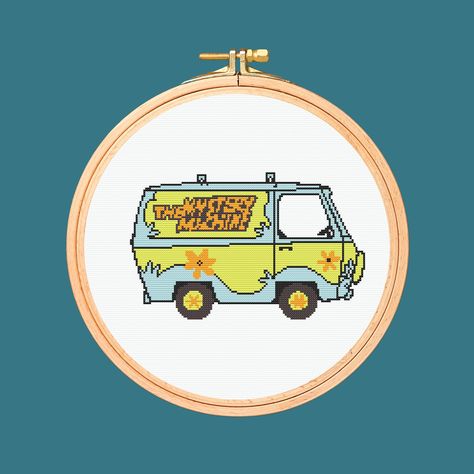 Stitch the Scooby-Doo Mystery Machine Caravan: 160x160 Cross Stitch Pattern | Instant PDF & SVG Download by FidiMeadow on Etsy Scooby Doo Cross Stitch, Perler Beads Pattern, Mystery Machine, Scooby Doo Mystery, Beads Pattern, Svg Downloads, Perler Bead Patterns, Perler Beads, Cross Stitch Pattern