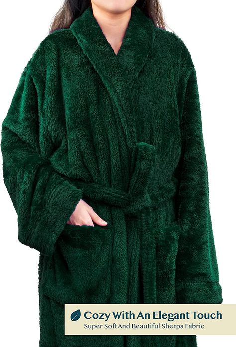 Fluffy Bathrobe, Soft Robes, Birthday Stuff, Bathing Ape, Amazon Women, Clothing Store, Emerald, Birthday, Clothes