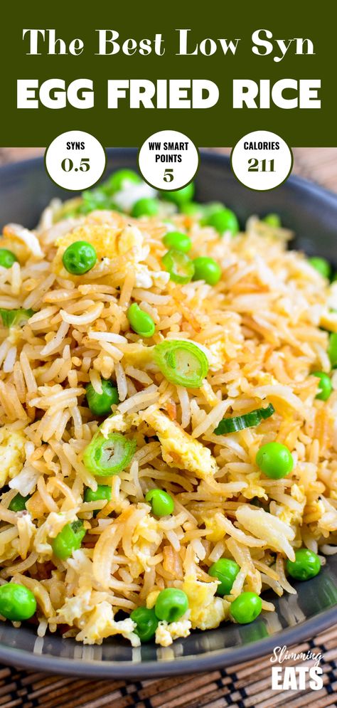 Chinese Fakeaway, Slimmers World Recipes, Rice Side Dish Recipes, Fakeaway Recipes, Egg Fried Rice, Rice Side Dishes, World Recipes, Perfect Side Dish, Rice Dishes