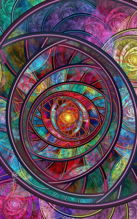 L'art Du Vitrail, Abstract Ideas, Batik Quilts, Soyut Sanat Tabloları, Art Fractal, Stained Glass Art, Spiritual Art, Fractal Art, Art Abstrait