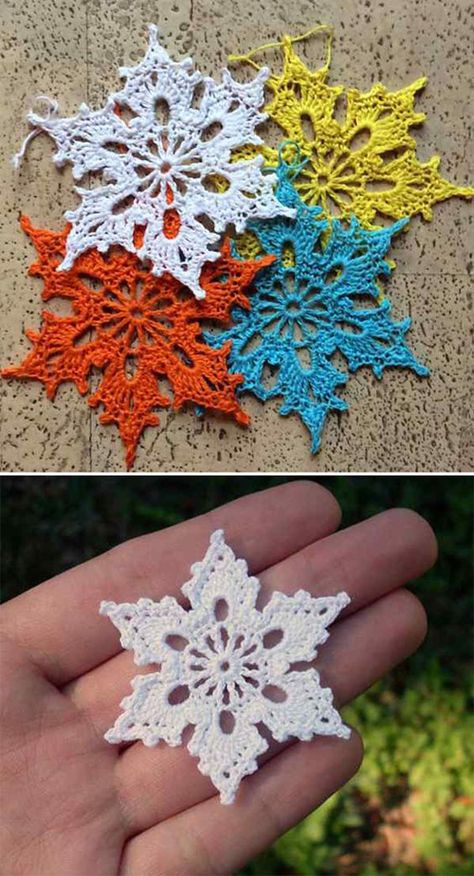 Perfect Snowflakes - Free Crochet Pattern Crochet Christmas Snowflakes, Crochet Snowflake, Crochet Snowflake Pattern, Crochet Xmas, Crochet Christmas Trees, Crochet Christmas Decorations, Crochet Ornaments, Crochet Snowflakes, Crochet Stars