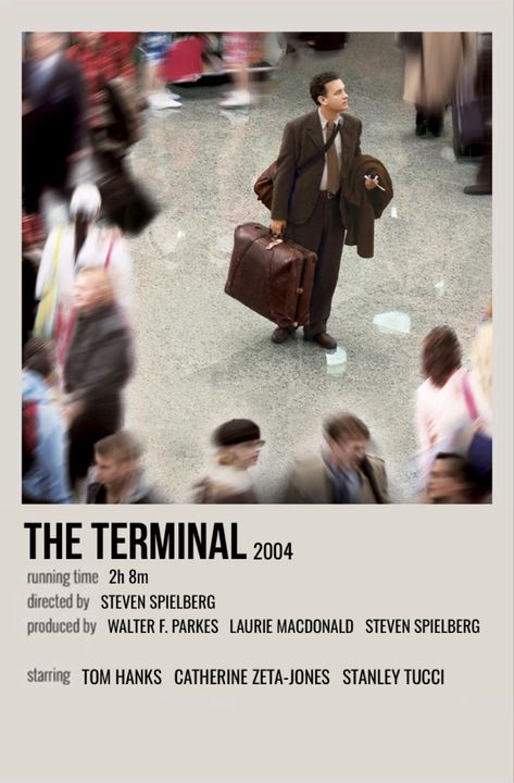 Minimalistic Polaroid Poster, Steven Spielberg Movies, Tom Hanks Movies, Best Teen Movies, Film Polaroid, Stanley Tucci, Jfk Airport, Movie Card, Movie Teaser