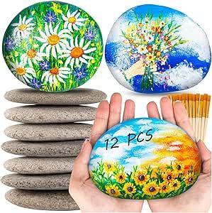 Rocks To Paint, Diy Crafts Kids, Rocks For Painting, Brushes For Painting, Rocks Painting, Painting Stones, Cone Crafts, Diy Projektit, River Rocks