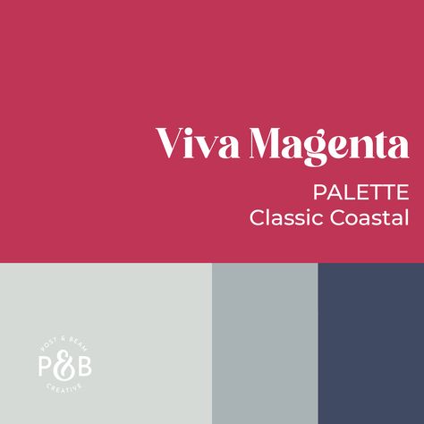 Playing with color palettes that work with Pantone's Color of the Year for 2023: Viva Magenta Viva Magenta Color Palette, Viva Magenta Color, Scientific Poster Design, Coastal Palette, Creative Real Estate, Scientific Poster, Research Poster, Classic Coastal, Viva Magenta