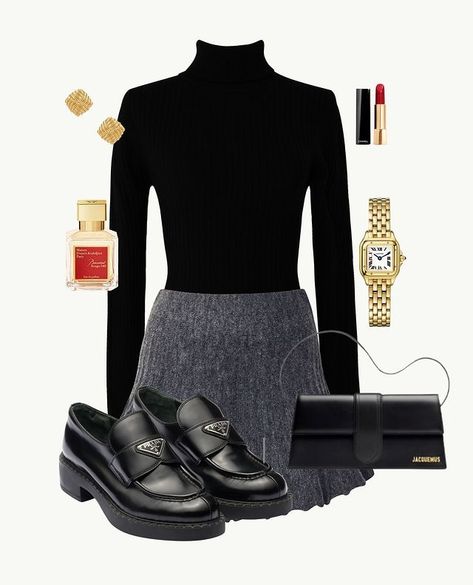 Instagram Black Turtleneck Outfit, Turtleneck Outfit, Black Turtleneck, Tights, What To Wear, Turtle Neck, How To Wear, Black