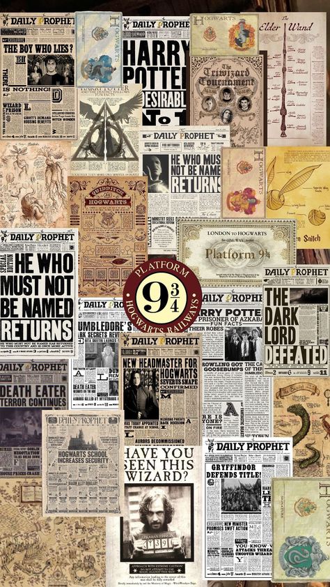 Harry Potter Posters Printable, Harry Potter Newspaper, Newspaper Wallpaper, Hogwarts Quidditch, Harry Potter Printables, Elder Wand, Harry Potter Poster, Harry Potter And The Chamber Of Secrets, Harry Potter Decor