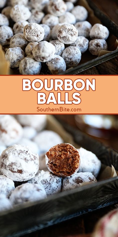 Bourbon Balls Vanilla Wafers, Bourbon Balls Recipe Southern Living, Easy Cookie Ball Recipes, Vanilla Wafer Truffles, Southern Living Bourbon Balls, No Bake Booze Balls, Boozy Cake Balls, Bourbon Balls Southern Living, No Bake Bourbon Balls