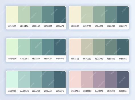 Premium Vector | Soft and light blue beige and sage green color scheme