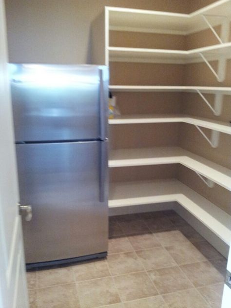 2nd fridge in pantry Pantry With Stand Up Freezer, Pantry Layout With Fridge, Fridge In Small Pantry, Pantry With Upright Freezer, Pantry Ideas With Fridge, Walk In Pantry Ideas Layout With Freezer, Narrow Walk In Pantry With Freezer, Narrow Walk In Pantry With Fridge, Small Pantry With Refrigerator Inside