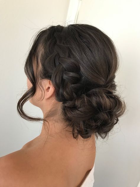 Gallery — Hair by Kayti Hoco Hair Ideas Bun, Formal Women Hairstyles, Elegant Hair For Prom, Bridesmaid Summer Hairstyles, Bridesmaid Hairstyle For Long Hair, All Up Formal Hairstyles, Updos For Dances, Prom Updo For Short Hair, Easy Winter Formal Hairstyles