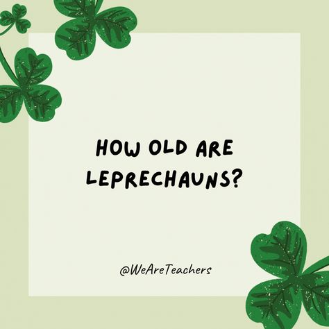 St. Patrick's Day Jokes for Kids - 17 Funny Jokes for the Classroom St Patrick’s Day Jokes Kids, March Jokes For Kids, St Patrick's Day Jokes, St Patricks Day Jokes, St Patricks Day Funny, Grammar Jokes, Kids Jokes, St Patricks Day Cards, Lunch Notes