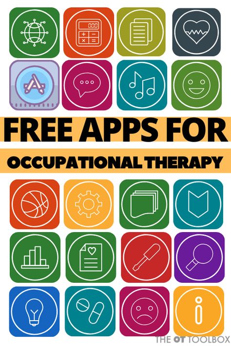 Free Apps for Occupational Therapy - The OT Toolbox Typing Activities Occupational Therapy, Occupational Therapy Executive Function, Occupational Therapy Self Care Activities, Sensory Occupational Therapy, Near Point Copying Occupational Therapy, Occupational Therapy Teletherapy Ideas, Occupational Therapy Executive Functioning Activities, Occupational Therapy Psychiatric, Back To School Occupational Therapy Activities