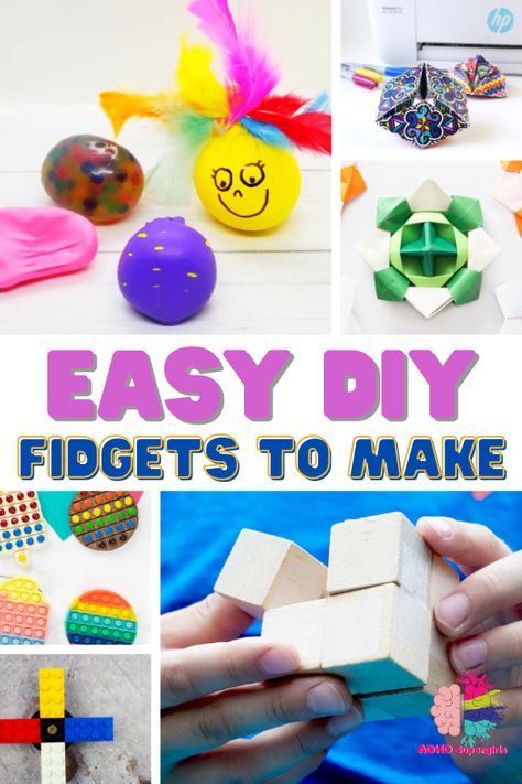 20+ Easy DIY Fidget Toys to Make Homemade Fidgets, Fidget Diy, Homemade Fidget, Diy Fidgets, Homemade Fidget Toys, Fidgets Diy, Cucumber Trellis Diy, Trellis Diy, Figet Toys