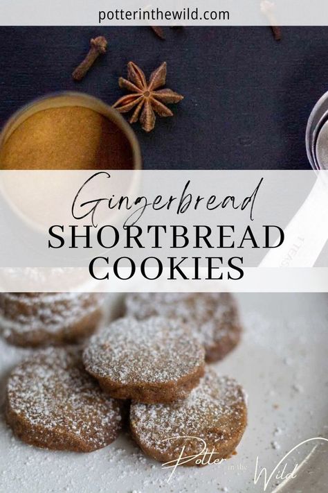 Buttery and sweet with warm gingerbread spices, these homemade Gingerbread Shortbread Cookies are so delicious and incredibly easy to make! They come together in minutes and make simple melt-in-your-mouth cookies. The dough can also be prepared ahead of time and stored in the refrigerator so you can offer freshly baked gingerbread shortbread cookies to any unexpected guests this holiday or Christmas season! Instructions for variations included such as chocolate dipped cookies. Gingerbread Shortbread Cookies, Christmas Gingerbread Cookies Recipe, Gingerbread Shortbread, Best Gingerbread Cookie Recipe, Best Shortbread Cookie Recipe, Cookies Easy Recipe, Best Shortbread Cookies, Easy Gingerbread Cookies, Best Gingerbread Cookies