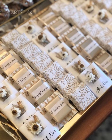 personalized chocolates for wedding gifts Chocolate Decoration, Wedding Favor Ideas, Personalized Chocolate, Favor Ideas, Chocolate Decorations, Personalized Wedding Favors, Personalized Favors, Instagram Handle, Travel Kits