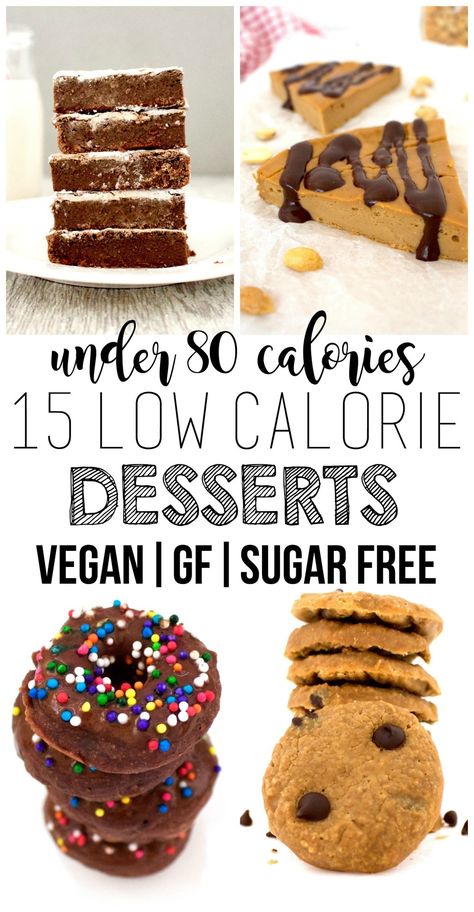 Low Calorie Chicken Recipes, Low Calorie Recipes Snacks, Low Calorie Sweets, Low Calorie Recipes Easy, Low Calorie Recipes Dinner, Low Cal Dessert, Low Calorie Vegan, Low Calorie Recipes Dessert, Healthy Low Calorie Meals