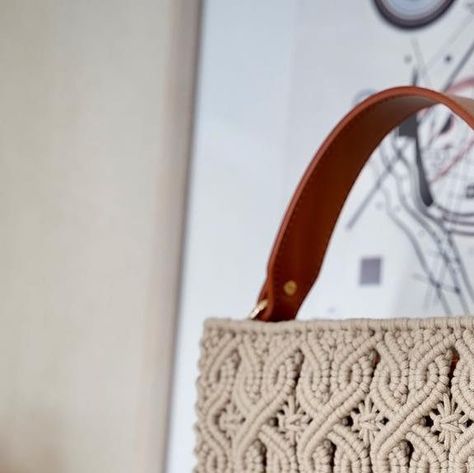 Natural Rectangular Macrame Shoulder Bag, Macrame Grida, Brown Macrame Rectangular Shoulder Bag, Chic Macrame Rectangular Shoulder Bag, Eco-friendly Macrame Tote Shoulder Bag, Eco-friendly Macrame Shoulder Bag, Macrame Bag, Bag Design, Macrame