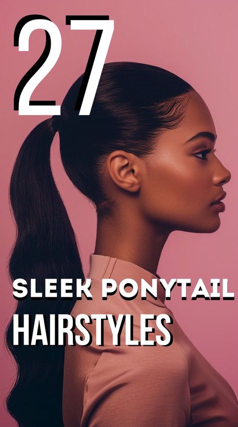 Sleek ponytails are the perfect balance of sleek and stylish! Check out these sleek ponytail hairstyles for a modern, refined look that works for any occasion Pulled Back Ponytail Hairstyles, 2 Slick Back Ponytail Weave, Hair Ponytail Styles Braid, Sleek Ponytail Weave With Braid, Black Ponytail Hairstyles High Pony, Top Ponytail Black Women, Slick Ponytail Natural Hair, Middle Part High Ponytail, Ponytail Hairstyles For Black Women Weave