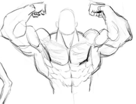 Buff Drawing Poses, Buff Arms Crossed Reference, Super Muscular Man Drawing, Man Flexing Drawing Reference, Buff Body Sketch, Muscular Poses Drawing, Buff Male Reference Poses, Buff Muscle Reference, Big Muscles Drawing Reference