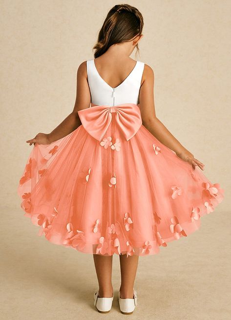 Hi! I've shared my package tracking information with you. Come and check it right now! Spring Tulle Dress With Bow, Tiered Flower Girl Dress, Flowergirls Dress Yellow, Peach Flower Girl Dress, Coral Flower Girl Dresses, Summer Flower-shaped Tulle Tutu Dress, Tea Length Flower Girl Dress, Tea Length Tulle, Sage Dress