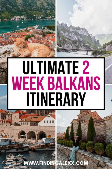 Experience the best of Southeast Europe with our 2-week Balkans itinerary! Discover stunning landscapes, rich history, and vibrant cultures as you travel through must-visit destinations. This guide provides essential tips and highlights for an unforgettable adventure in the Balkans. Eastern Europe Travel Itinerary, The Balkans, Cross Country Road Trip, Eastern Europe Travel, Europe Trip Itinerary, Europe Itineraries, Destinations Travel, Travel Route, Europe Travel Tips