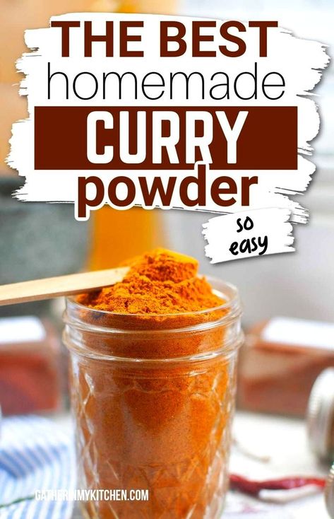 Yellow Curry Powder Recipes, Curry Seasoning Recipes, Rice Main Dishes, Mild Curry Powder Recipe, Curry Powder Recipes, Homemade Curry Recipe, Curry Spice Mix, Homemade Curry Powder, Mild Curry