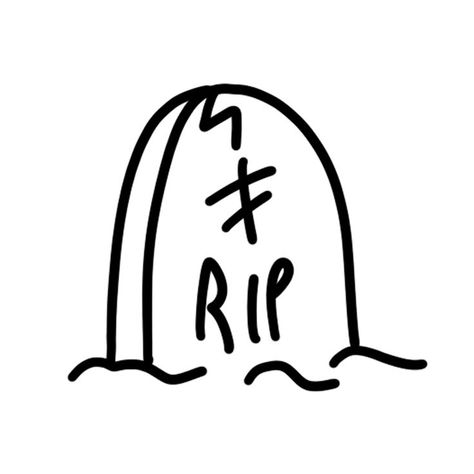 Here's a gravestone sketched in a simple minimalist stye. You can use this drawing for inspiration for your Halloween tattoo ideas! Follow me on Pinterest for more simple minimal art @hannaleetidd and check out my Halloween board for more spooky drawings and tattoo ideas. Easy Spooky Tattoo, Small Drawings Halloween, Small Spooky Drawings, Small Tombstone Tattoo, Grave Tattoo Simple, Spooky Simple Drawings, Simple Spooky Drawings, Halloween Tattoo Ideas Simple, Small Goth Tattoo Ideas Simple