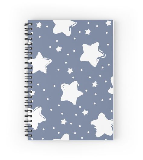 Hand-drawn pattern with stars by alijun Stars Journal Ideas, Star School Supplies, 5 Star Notebook, Kawaii School Notebooks, Star Notebook, Celestial Notebook, Welcome To School, Cute Stationary School Supplies, Cute School Stationary