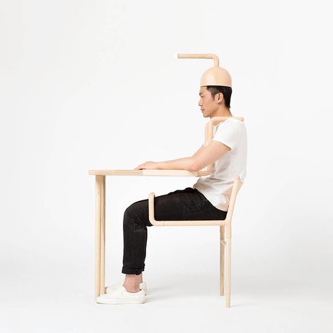 🦄 | Friday Inspiration | 🦄    SYMBIOTIC OBJECTS  X  Xian Guan. Wood Chair Design Ideas, Market Survey, Nomadic Furniture, Phd Research, Speculative Design, Body Mapping, Wood Chair Design, Decorating 101, Typography Artwork