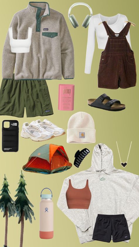 Summer Outfits Granola, Beige New Balance, National Park Aesthetic, Summer Granola, Outfits Granola, Cute Outfits Summer, Surfergirl Style, Park Aesthetic, Cute Hiking Outfit